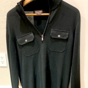Michael kors quarter zip sweater